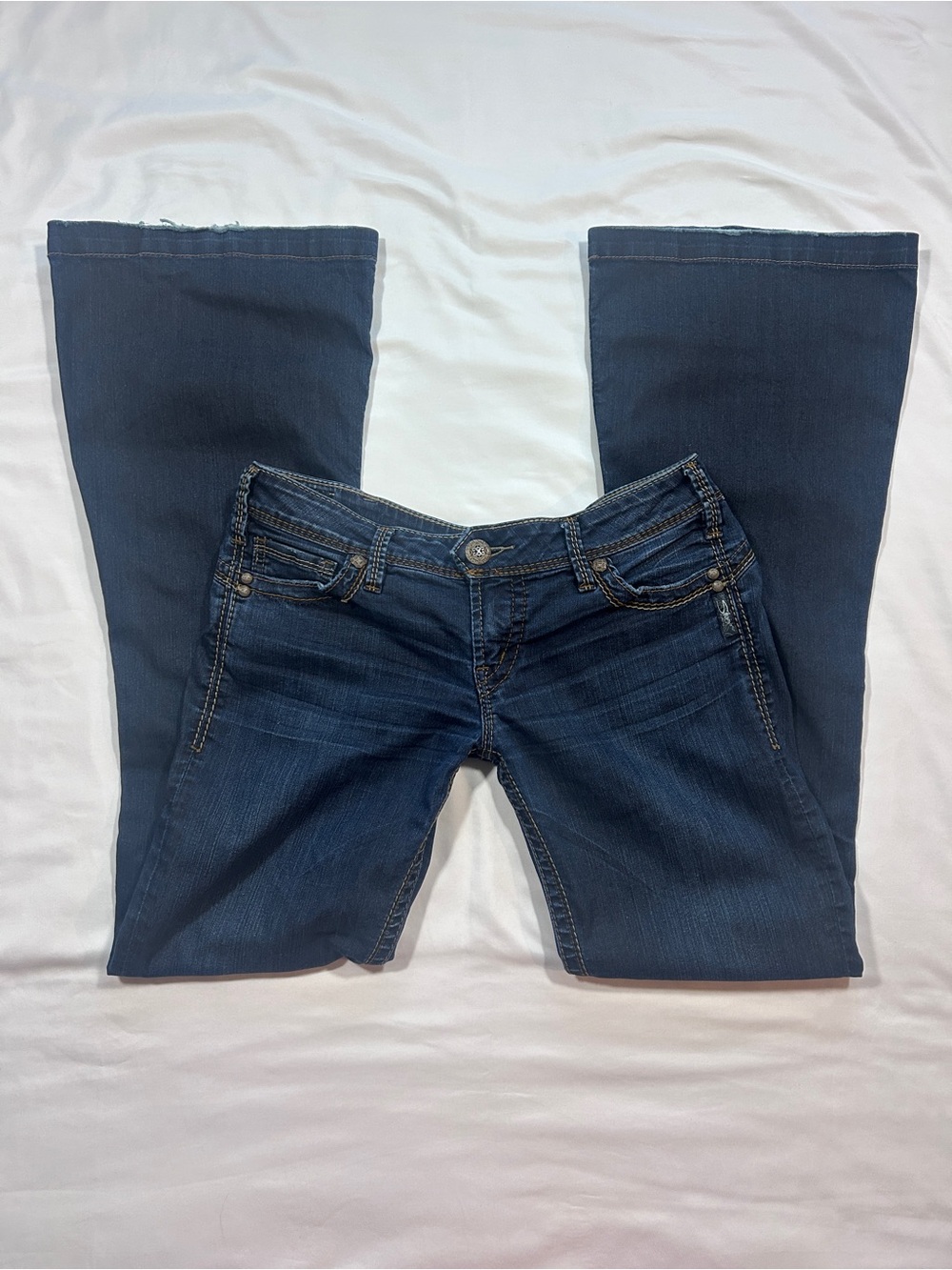 Vintage Low-rise Bootcut Silver Jeans